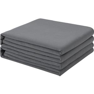 FreshCulture Twin XL Flat Sheets Only 2 Pack - Hotel Quality Flat Bed Sheets - Brushed Microfiber - Ultra Soft & Breathable - Wrinkle-Free - Easy Care - Flat Sheets Only Twin XL Size (Dark Grey)