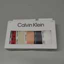 Calvin Klein Women's Signature Cotton Logo Stretch Thong Panties, 5 Pack (XS)
