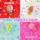 Slime Variety Pack Different Textures, 8 x 100ml Slimes Kit Include Cloud, Clear, Butter Slime, Slimes Party Favors for Kids, Birthday Easter Halloween Boys & Girls Gift