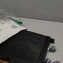 30 Row AN10 10AN Transmission Oil Cooler Kit Stacked Plate With 6AN 8AN Adapter Universal Engine Transmission British Radiator Oil Cooler Condenser Aluminium Alloy Black