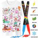 2 x WINSONS 30 Fabric Markers Pens Set, Indelible & Permanent Fabric Paint Pens, Fine Tip Textile Marker Pen for Clothing, Laundry-Safe Art Markers, Non-Toxic, Quick-Dry