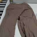 Sunzel Flare Leggings, Crossover Yoga Pants with Tummy Control, High-Waisted and Wide Leg (Small, Seal Brown)