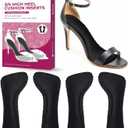 High Heel Cushion Inserts for Women - Bukihome 3/4 Invisible Insoles Prevent Feet from Sliding Forward - Shock & Sweat Absorption - Comfort Shoe Pads for High Heels Sandals Flats,Black,Size M