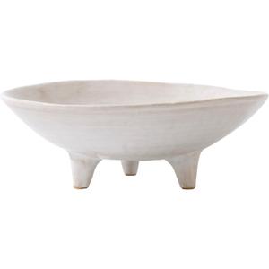 6" Small Decorative Bowl, Multi-Purpose Decorative Bowls for Keys, Candy and Home Decor, Ceramic Bowl, Natural White