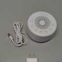 Sound Machine White Noise Machine with 25 Soothing Sounds and Night Lights with Memory Function 32 Levels of Volume and 5 Sleep Timer Powered by AC or USB for Sleeping Relaxation (White)