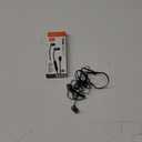 JBL Tune 310C - Wired Hi-Res in-Ear Headphones, Tangle-Free Flat Cable, 3-Button Remote with Microphone (Black)