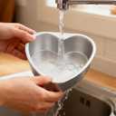 2Pcs Heart Shaped Cake Pans, Heart Baking Pan Cake Tin Mold for Valentines Weddings Birthday Party Oven DIY Desserts (6 inch & 8 inch)