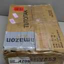 TUTOTAK Small Narrow End Tables, Side Tables with 2 Fabric Drawers, Set of 2, Bedside Tables with Charging Station for Small Spaces, Slim Nightstands with USB Ports and Wheels, TB01BY053 (Charcoal Grey)