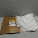 OWENIE Sheer Curtains 84 inches Long 2 Panels Set for Living Room/Bedroom, Rod Pocket Voile Sheer Panel Drapes, White, 2pcs, Each 42" W x 84" L