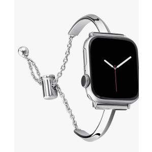 PlusRoc Stainless Steel Band Compatible with Apple Watch Band 38mm 40mm 41mm 42mm 44mm 45mm 46mm 49mm iWatch SE Series 11 10 9 8 7 6 5 4 3 2 1, Slim Versatile Bangle Bracelet for Women