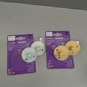 Philips Avent Soothie Baby Pacifiers - 100% Silicone Pacifiers for Babies 0-3 Months, One-piece Design, BPA-Free, Extra Durable, Green and Yellow, 4 Pack, Model SCF190/71