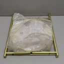 2 Tier Round Side Table, Folding End Tables Coffee Table Simplistic Sofa Table Waterproof Removable Tray Table Indoor Outdoor Accent Table for Living Room Bedroom (Faux Marble White, 1pcs)