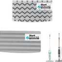 Shark Genuine Steam Mop Replacement Pads 2 Pack  1 Dirt Grip & 1 Scrub Pad Included, Machine Washable, Designed for Sealed Hard Floors, Compatible with Shark S1000 & S2000 Series ONLY, 1153FCS2000