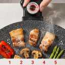 16-Inch Round Electric Griddle, 1500W Smokeless Indoor BBQ Grill