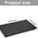 Acrylic Soap Tray, Soap Pedestal Stand Sink Tray for Kitchen Bathroom Counter, Black
