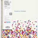 Blue Sky 2026-2027 Weekly and Monthly Academic Year Student Planner Calendar, July 2026 - June 2027, 8.5" x 11", Flexible Cover, Wirebound, Laminated Tabs, Star Confetti Bright