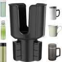 GloBosenPur Car-Cup-Holder-Expander for Car Organizer with Adjustable Base,Compatible with Yeti 20/26/30 oz Hydro Flasks Large 32/40oz, Fits Most Cup Holder, Diameter Bottles in 4.11"-4.44" (1pcs)