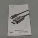 Acer USB C to HDMI Cable for Home Office 6.6FT (4K@60Hz), High-Speed Type C to HDMI 2.0 Braided Cord, Thunderbolt 4/3 Compatible with MacBook, iPhone 16/15 Pro/Max, iMac, iPad Pro, Galaxy S24, Surface