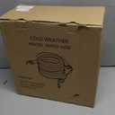 75FT Heated RV Water Hose - Freeze Protection Down to -45F, Heavy-Duty PVC & Brass Fittings, 1/2" ID Lead-Free Hose for Camping/Poultry Farms Auto Accessory