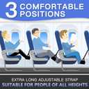 2-Pack Airplane Travel Footrest Hammock - Perfect Airplane Foot Hammock to Relax Your Feet - Travel Essentials Comfy Foot Hanger Plane Footrest for Long Trip