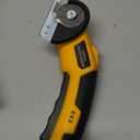 Cordless Electric Scissors,4V Rechargeable Cardboard Cutter Heavy Duty Scissor with Safety Lock & LED Light for Box Carpet Plastic Fabric(Yellow)