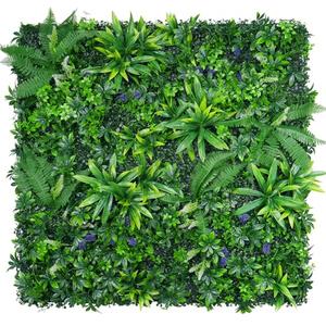 Yangrass 12pcs 20''x20'' Grass Wall Panels, Artificial Hedge Panels Greenery Wall, UV Protected Faux Grass Backdrop Privacy Fence Screen, Greenery Wall for Outdoor Indoor Garden Birthday Wedding Decor