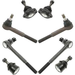 TRQ Front Steering & Suspension Kit Ball Joint Tie Rod Compatible with Chevrolet GMC