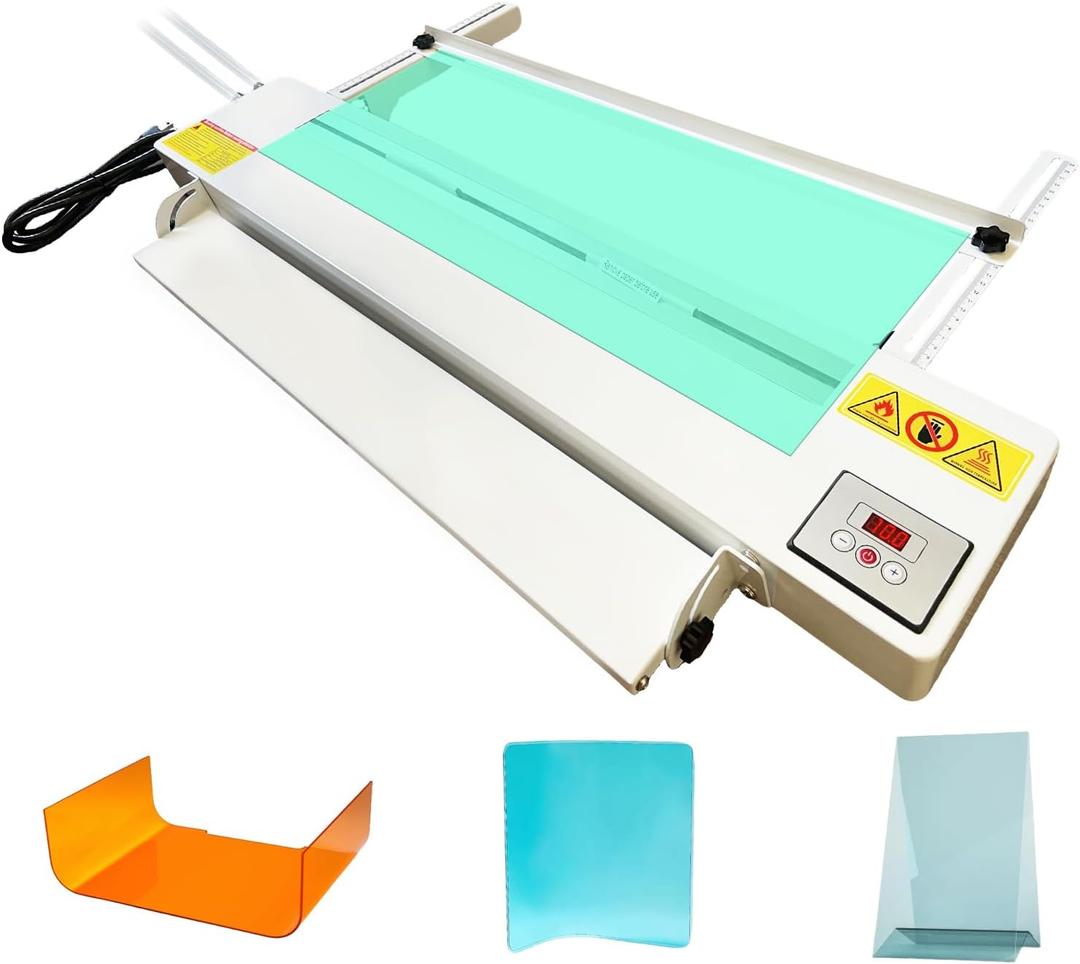 24-Inch Acrylic PVC Plastic Bender, Adjustable Length and Angle Sheet Strip Heater, 60cm Bending Machine with Temperature Control 0-85, 110V for DIY Professional Use