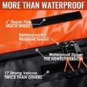 Car Rooftop Cargo Carrier Bag, 21 Cubic Feet 100% Waterproof Heavy Duty 840D Car Roof Bag for All Vehicle with/Without Racks - Anti-Slip Mat, 6 Door Hooks, Storage Bags, 2 Extra Straps, Luggage Lock