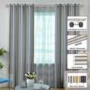 Brushed Nickel Double Curtain Rods 28-48", Decorative Double Window Curtain Rod with Cap Finials, 1 Inch Front and 5/8 Inch Back Heavy Duty Double Window Rods, Adjustable Dual Drapery Rod