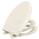 YASFEL Built in Potty Training Toilet Seat for Toddlers, Kids & Adults Biscuit Plastic Toilet Seats Elongated Slow Close with Magnets(Almond, 18.5)
