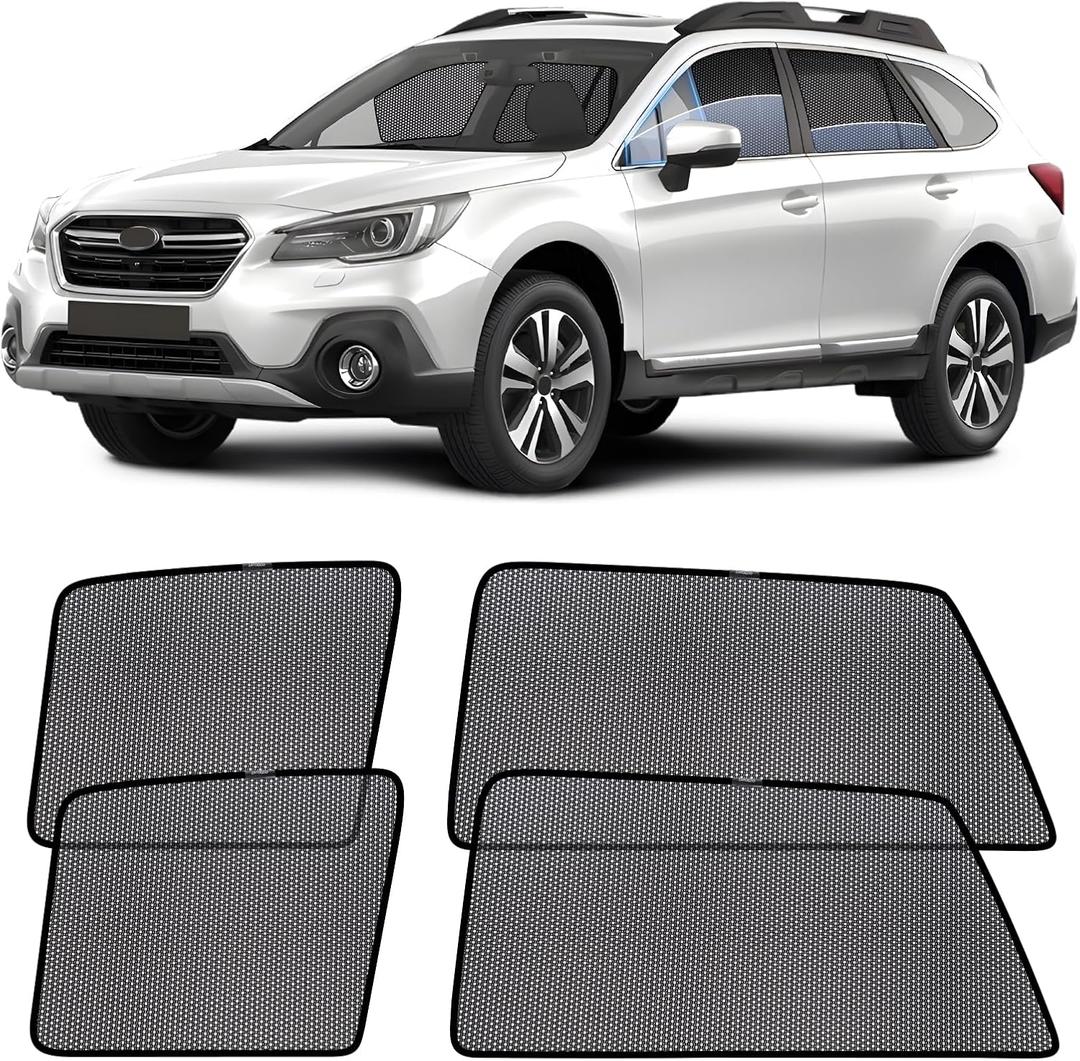 ZATOOTO Car Window Shades for Outback 2014-2021, Outback Sun Shade for Side Windows Breathable Mesh Car Window Screen for Camping, Protecting Your Baby from 99% UV Rays and Heat, Free-Glare