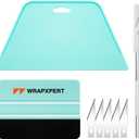 WRAPXERPT Wallpaper Smoothing Tool,Wallpaper Tool Kit for Peel and Stick Wallpaper Hanging,Vinyl Backsplash Tile,Bathroom,Window Film (T100)