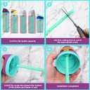 3 x 6pcs Straw Replacements for Owala FreeSip 24 oz 32 oz, Reusable Plastic Straws with 2 Seal Lid Gaskets and 1 Cleaning Brush for Owala 14/19/24/32/40oz Water Bottle Tumbler Cup Accessories Parts