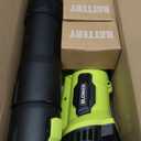 LEAPUL Leaf Blower Cordless, 21V Electric Leaf Blower with 22.0Ah Batteries & 1 Fast Charger, Lightweight Battery Powered Blower for Lawn Care, Patio Cleaning