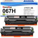 2 Pack - 067H Black Toner Cartridge Replacement for Canon 067H 067 Toner Cartridge High Yield for Color imageCLASS MF656Cdw MF654Cdw MF653Cdw LBP631Cw LBP632Cdw MF650C LBP630C Series Printer