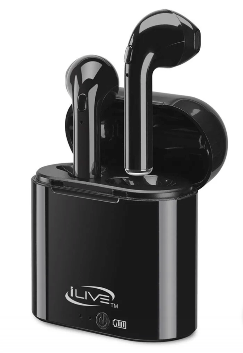 iLive True Wireless Bluetooth Earbuds in Black