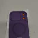 SURITCH for iPhone 17 Pro Max Case with Camera Control Cover, Camera Cover and Adjustable Kickstand, Compatible with MagSafe, Shockproof Bumper Protective Cases 6.9 Inch, Dark Purple