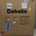 BABELIO Baby Gate with Black Wood Pattern, 29-48 Inch Auto Close Dog Gate PressGuard P7 for The House, Stairs and Doorways, Pressure Mounted Pet Gate with Door and Y Spindle Rods (30"Tall 29"-48" Wide)