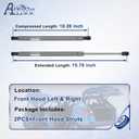 Front Hood Struts Shocks Lift Supports Gas Springs 4153 Compatible with 2004-2008 Ford F150, 2008 Lincoln Mark LT, Replacement SG404075, Pack of 2
