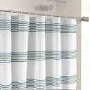LANE LINEN Waterproof Fabric Shower Stall Curtain - 72 x 36 Compact Size - Built In Waterproof Lining - Spa Inspired Bathroom Style - Quick Dry, Machine Washable & Perfect for small space - Sage Green