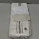 KAF Home Classic Farmhouse Stripe Kitchen Towels, Pure Cotton Dish Towels, Towel Dish Cloths for Cooking, Cleaning, and Dining, Set of 12, Charcoal