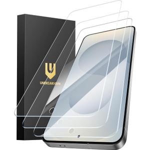 UNBREAKcable Screen Protector for Samsung Galaxy S25 + / S25 Plus, [3-Pack] [9H] [Fingerprint Friendly] [HD Clarity] [Anti-Scratch] [Bubble-Free] [Easy Installation] Tempered Glass 6.7 Inch