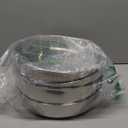 P&P CHEF Cake Pan Set of 4, Stainless Steel Baking Round Cake Pans Tins Bakeware for Birthday Wedding, Leak-proof & Easy Clean, Mirror Finish & Easy Releasing, 11 Inch