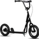 JOYSTAR Kick Scooter for Ages 5-9 Years Old Boys Girls, 12 Inch Big Wheels Scooters for Kids, Teens and Adults, Rear Brake and Adjustable Handlebar, Kids Scooter