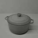 Mueller 6 Quart Enameled Cast Iron Dutch Oven, Heavy-Duty Casserole and Braiser Pan with Lid and Knob, Safe for All Cooktops (Gray)