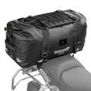Rhinowalk Motorcycle Saddle Bag 65L Large Waterproof Tail Bag with Expansion Panel, MOLLE System Touring Backpack for Long Rids