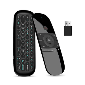 WeChip W1 Universal TV Remote Air Mouse, Wireless Keyboard Fly Mouse 2.4GHz Connection Air Remote Keyboard Mouse for Android TV Box/PC/Smart TV/Projector/HTPC/All-in-one PC/TV (w1)
