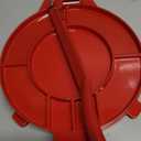 Hemoton Dough Presser Aluminum Tortilla Press for Corn and Flour Dough 18.89 Inch Round Shape Tortilla Maker for Tacos Empanadas and Mini Pies Kitchen Tool (44X20CM, Red)