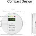 3 Packs Carbon Monoxide Detectors - Carbon Monoxide Alarm Battery Powerd, CO Detector Alarm Monitor Battery Operated with Digital Display for Home Apartment Hotel Office(WA668-1)